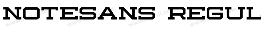 notesans regular字体转换